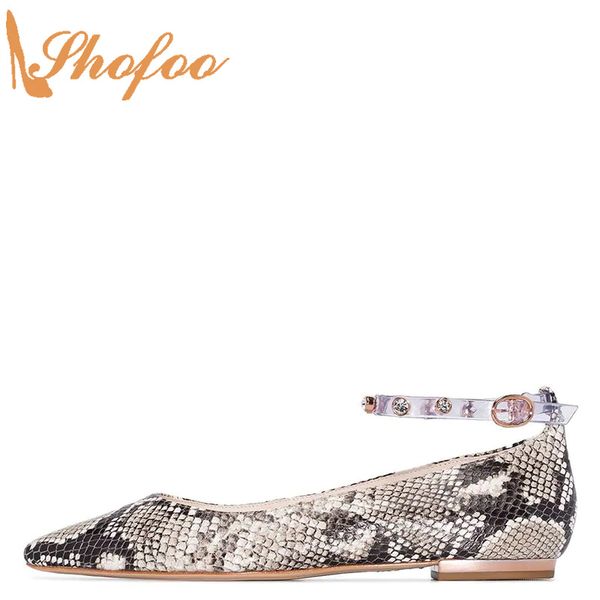 snakeskin texture pointed toe crystal clear ankle strap flats woman buckle large size 11 15 ladies fashion office shoes shofoo, Black
snakeskin texture pointed toe crystal clear ankle strap flats woman buckle large size 11 15 ladies fashion office shoes shofoo, Black
