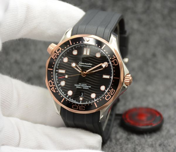 42mm automatic outdoor dial watches watch gold and black case black case transparent markers rubber with rotatable bezel back band mens emmn, Slivery;brown
42mm automatic outdoor dial watches watch gold and black case black case transparent markers rubber with rotatable bezel back band mens emmn, Slivery;brown