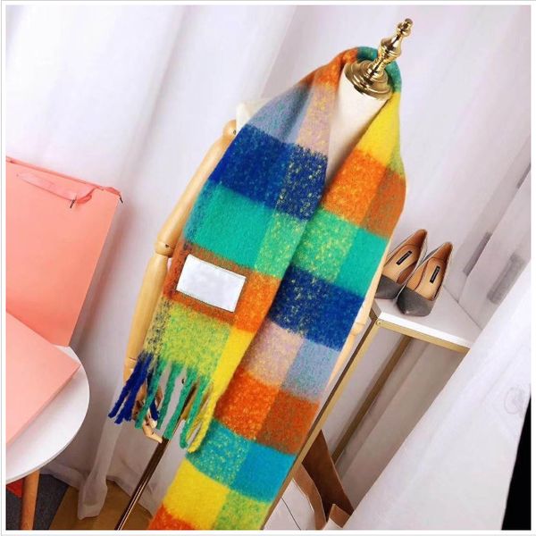 colorful scarf woman winter wool blend acn-stu style scarf brand womens scarves multi colors highly quality01, Blue;gray
colorful scarf woman winter wool blend acn-stu style scarf brand womens scarves multi colors highly quality01, Blue;gray
