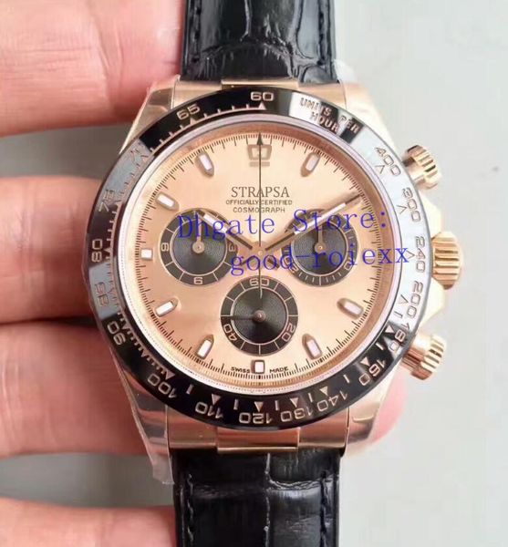 luxury men's rose gold watch automatic eta 7750 chronograph mens brown watches cosmograph men leather 116518 valjoux sport wristwatches, Slivery;brown
luxury men's rose gold watch automatic eta 7750 chronograph mens brown watches cosmograph men leather 116518 valjoux sport wristwatches, Slivery;brown