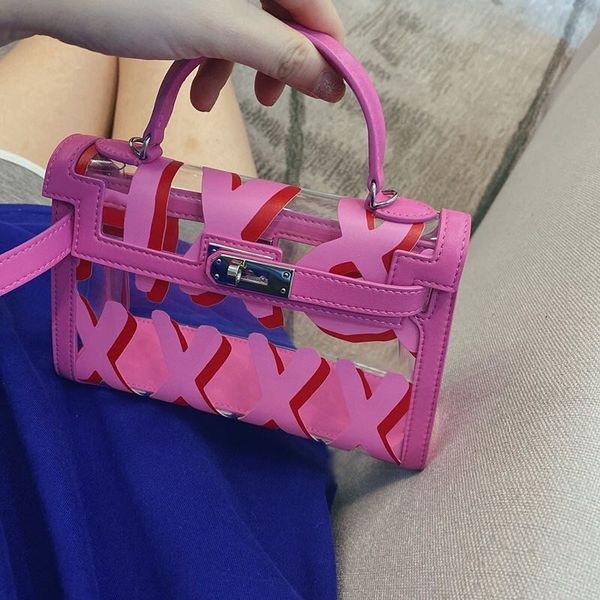 fashion chic pvc transparent letter handbag women personality single shoulder messenger bag 2020 new stylish korean version tote
fashion chic pvc transparent letter handbag women personality single shoulder messenger bag 2020 new stylish korean version tote
