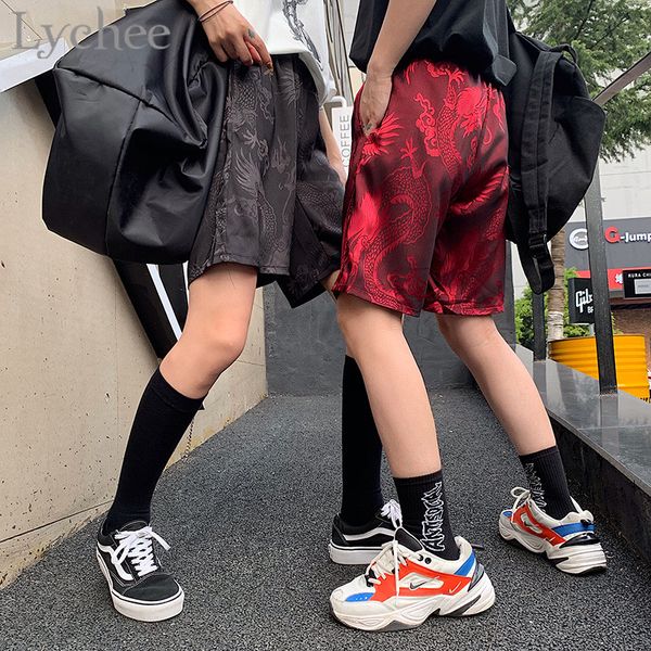 lychee harajuku dark dragon print female shorts pocket high elastic waist above knee loose summer spring women shorts, White;black
lychee harajuku dark dragon print female shorts pocket high elastic waist above knee loose summer spring women shorts, White;black