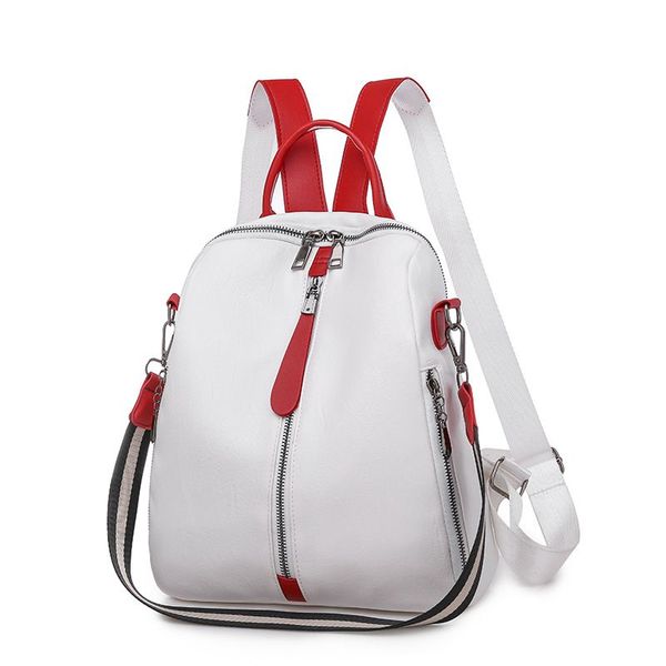 fashion backpack women soft leather backpack female white travel back pack school backpacks for girls sac f-615
fashion backpack women soft leather backpack female white travel back pack school backpacks for girls sac f-615