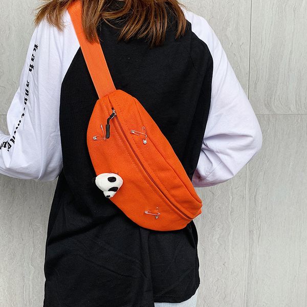 2019 new han ban kuan fashion canvas bag women's cool brooch chest bag women's fashion & sports students wallet
2019 new han ban kuan fashion canvas bag women's cool brooch chest bag women's fashion & sports students wallet