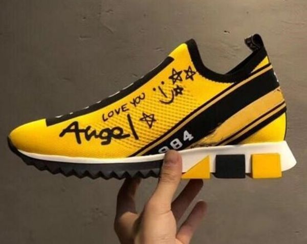 Brand Sneakers Shoes Fashion Silver crystals Letters Women and Men Sock Shoes Yellow Rhinestone WITH Box Size 35-46 DOLCE & GABBANA D.G
Brand Sneakers Shoes Fashion Silver crystals Letters Women and Men Sock Shoes Yellow Rhinestone WITH Box Size 35-46 DOLCE & GABBANA D.G
