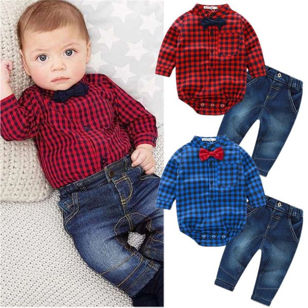 0-18m newborn baby boy long sleeve plaid romper +denim long pants trousers 2pcs outfits clothing set blue red, White
0-18m newborn baby boy long sleeve plaid romper +denim long pants trousers 2pcs outfits clothing set blue red, White