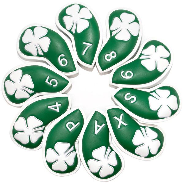 golf club iron cover headcover leather golf iron head covers club headovers wedges covers 10pcs/set four-leaf clover
golf club iron cover headcover leather golf iron head covers club headovers wedges covers 10pcs/set four-leaf clover