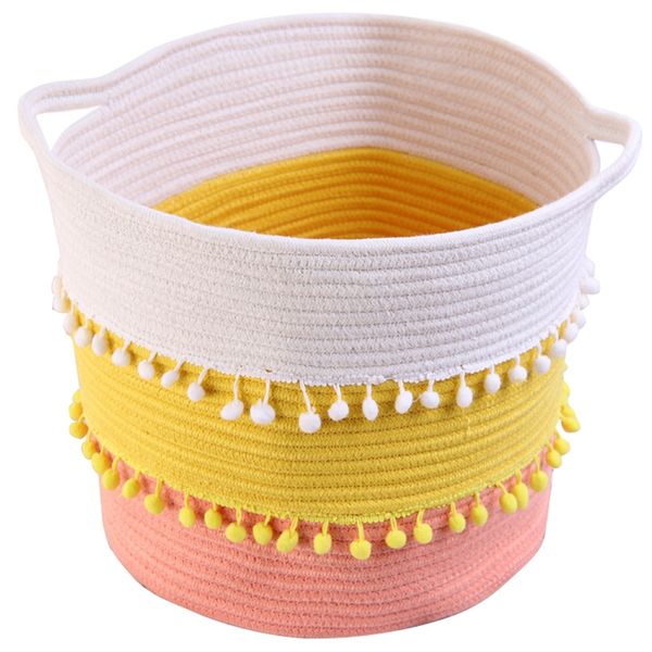 foldable nordic style environmentally friendly material cotton thread laundry basket toy clothes sundries storage basket
foldable nordic style environmentally friendly material cotton thread laundry basket toy clothes sundries storage basket