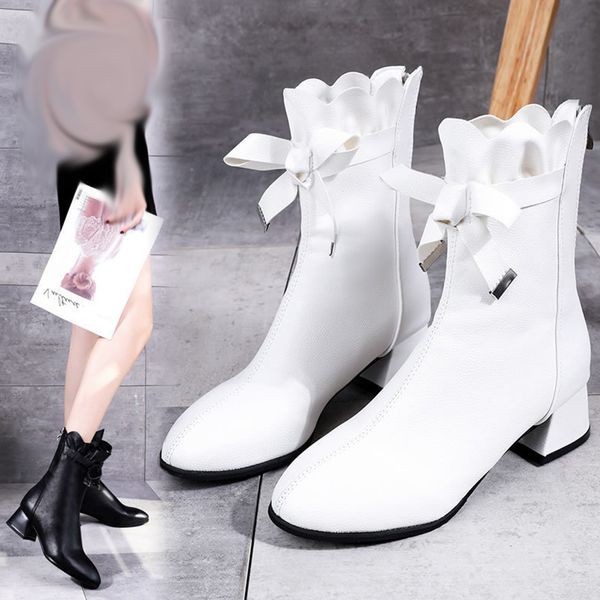 fashion pure 2019 mid calf boots woman round toe zipper boots women winter 2019 chunky heels vintage women botas mujer, Black
fashion pure 2019 mid calf boots woman round toe zipper boots women winter 2019 chunky heels vintage women botas mujer, Black