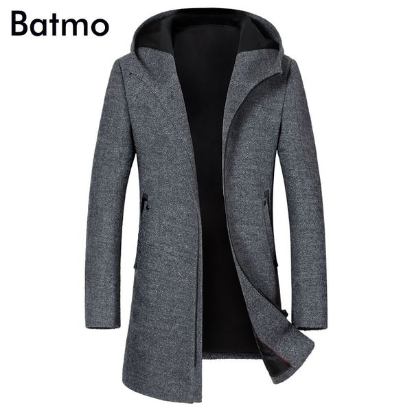 batmo 2019 new arrival autumn&winter wool hooded gray trench coat men,men's wool jackets,winter coat 1812, Black
batmo 2019 new arrival autumn&winter wool hooded gray trench coat men,men's wool jackets,winter coat 1812, Black