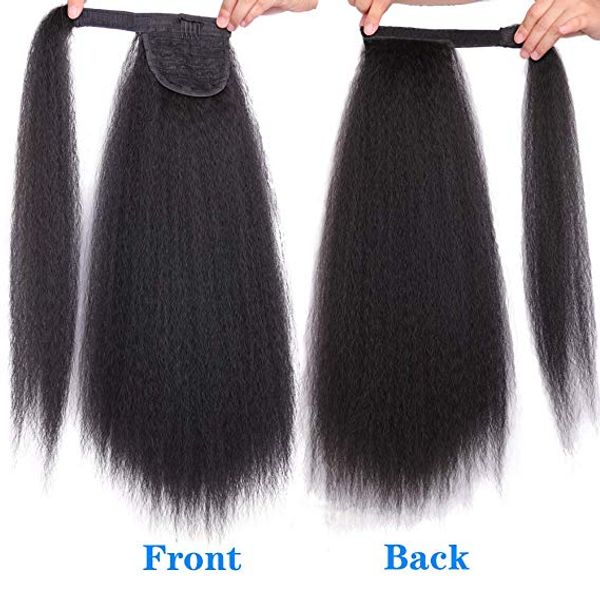 yaki ponytail extension human horsetail human afro kinky straight brazilian wrap around ponytail clip in hairpiece corn wave, Black
yaki ponytail extension human horsetail human afro kinky straight brazilian wrap around ponytail clip in hairpiece corn wave, Black
