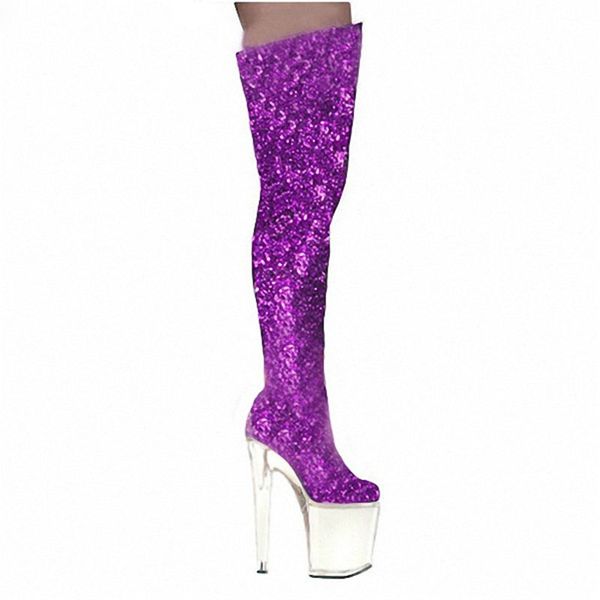 new women 20cm high heel over the knee boots party queen shoes night club platform pole dance shoes, Black
new women 20cm high heel over the knee boots party queen shoes night club platform pole dance shoes, Black