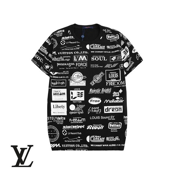 men's and women's t-shirt short-sleeved summer short-sleeved t-shirt embroidery round neck casual shirt 25, White
men's and women's t-shirt short-sleeved summer short-sleeved t-shirt embroidery round neck casual shirt 25, White