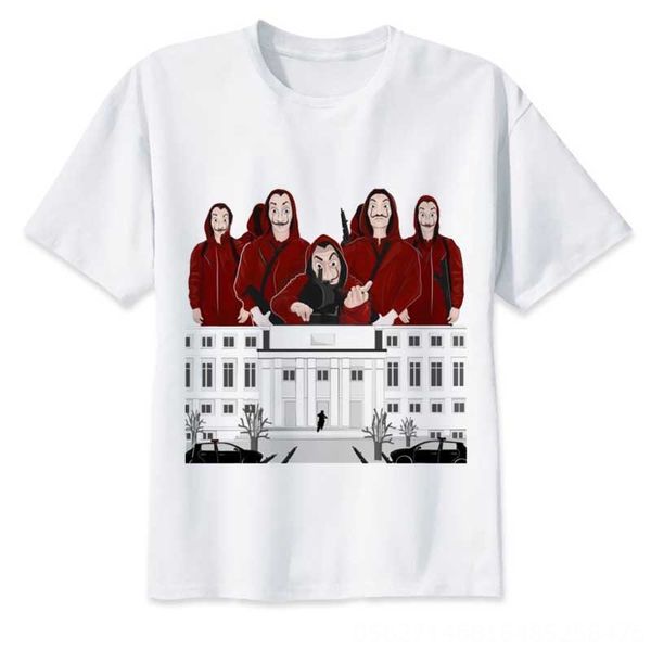 spanish tv series la casa de papel short sleeved t-shirt t-shirt for men and women, White
spanish tv series la casa de papel short sleeved t-shirt t-shirt for men and women, White