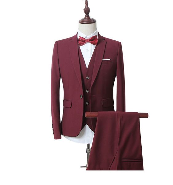 2016 new spring wine single button casual suit men,blazer wedding dress,business suit(jackets+vest+pants)m-6xl, White;black
2016 new spring wine single button casual suit men,blazer wedding dress,business suit(jackets+vest+pants)m-6xl, White;black