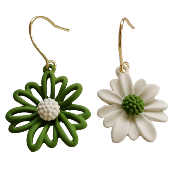 earrings women alloy fashion style daisy flower summer spring asymmetry green white light young student ladies environment, Silver
earrings women alloy fashion style daisy flower summer spring asymmetry green white light young student ladies environment, Silver