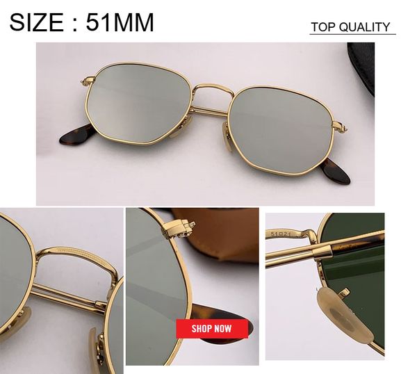 brand 2019 designer sunglasses fashion flat sun glasses retro glass lens cool hexagon women men eyewear uv400 gafas rd3548n sun glasses, White;black
brand 2019 designer sunglasses fashion flat sun glasses retro glass lens cool hexagon women men eyewear uv400 gafas rd3548n sun glasses, White;black