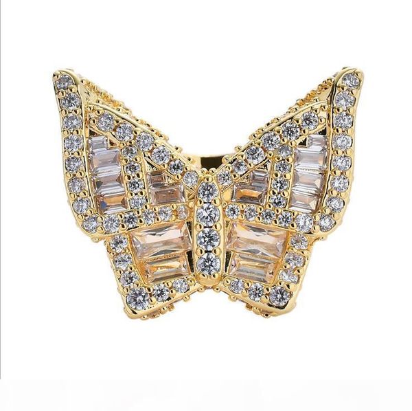european and american new micro inlaid cubic zircon butterfly diamond ring street exaggerated hip hop mens rings, Silver
european and american new micro inlaid cubic zircon butterfly diamond ring street exaggerated hip hop mens rings, Silver
