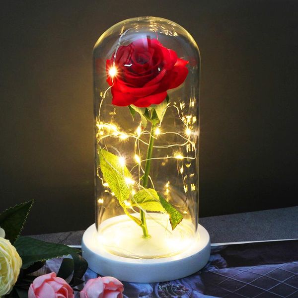 artificial flowers red rose in a glass dome on a wooden base for valentine's gifts led rose lamps christmas
artificial flowers red rose in a glass dome on a wooden base for valentine's gifts led rose lamps christmas