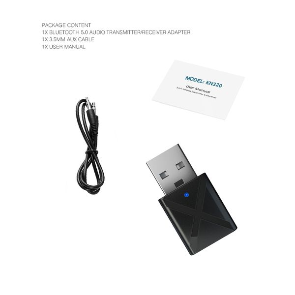 wireless bluetooth 5.0 transmitter receiver 2 in 1 stereo audio adapter with 3.5mm audio cable for smartphone mp3 cd player
wireless bluetooth 5.0 transmitter receiver 2 in 1 stereo audio adapter with 3.5mm audio cable for smartphone mp3 cd player