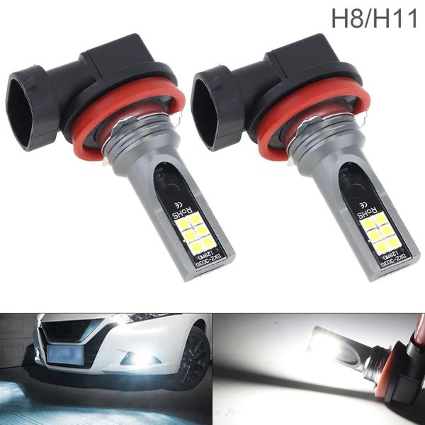 2pcs car fog lamp 12v h8 h11 3030 smd lights 800lm 6500k-7500k white driving running car lamp auto light bulbs for vehicle
2pcs car fog lamp 12v h8 h11 3030 smd lights 800lm 6500k-7500k white driving running car lamp auto light bulbs for vehicle