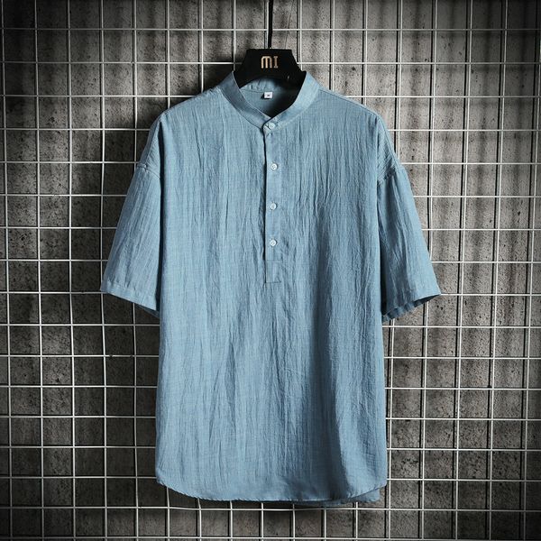 корейского стиль мандарин stand collar мужчина рубашка хлопок белье дышащей сплошной цвет футболка с коротким рукавом кнопка сыпучего casual, White;black 
корейского стиль мандарин stand collar мужчина рубашка хлопок белье дышащей сплошной цвет футболка с коротким рукавом кнопка сыпучего casual, White;black