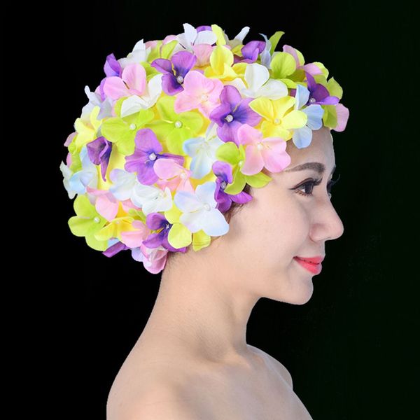 women diving flower protection size solid soft unique long hair swimming cap handmade breathable water sports elastic beach swimming ca
women diving flower protection size solid soft unique long hair swimming cap handmade breathable water sports elastic beach swimming ca