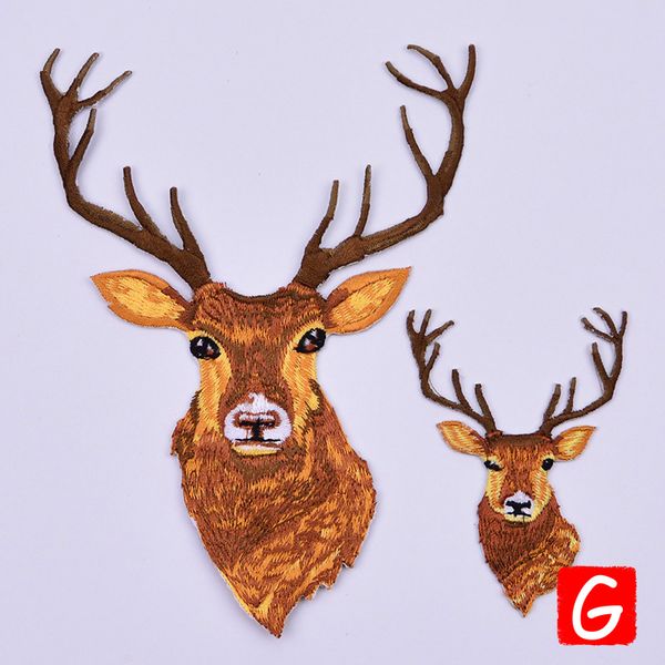 gugutree вышивки патчи большого оленя патч животных значки аппликация патчи для одежды dx-223, Black 
gugutree вышивки патчи большого оленя патч животных значки аппликация патчи для одежды dx-223, Black