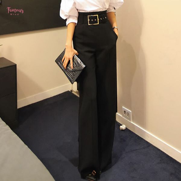 formal workwear straight for pants high waist pantalon costume pant summer trouser female wide leg pants women pants, Black;white
formal workwear straight for pants high waist pantalon costume pant summer trouser female wide leg pants women pants, Black;white