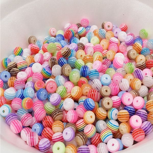 100pcs 6mm 8mm round resin beads mixed colorful acrylic stripe spacer beads jewelry fashion diy bracelet gift for girl children, Black
100pcs 6mm 8mm round resin beads mixed colorful acrylic stripe spacer beads jewelry fashion diy bracelet gift for girl children, Black