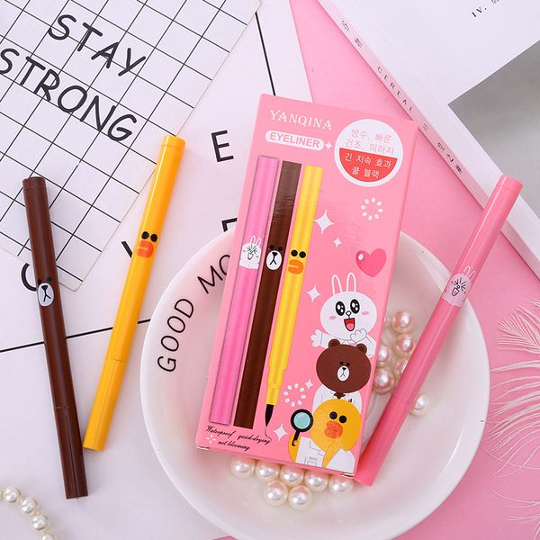 yanqina cartoon style black eyeliner pencil waterproof long lasting liquid eye liner smooth makeup tool beauty cosmetics
yanqina cartoon style black eyeliner pencil waterproof long lasting liquid eye liner smooth makeup tool beauty cosmetics