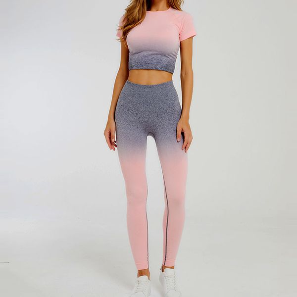 aprilgrass 2 шт женщины бесшовные ombre тренажерном зале set женские gradient йога outfit наборы спортивной одежды для женщин упражнение spo, Gray
aprilgrass 2 шт женщины бесшовные ombre тренажерном зале set женские gradient йога outfit наборы спортивной одежды для женщин упражнение spo, Gray