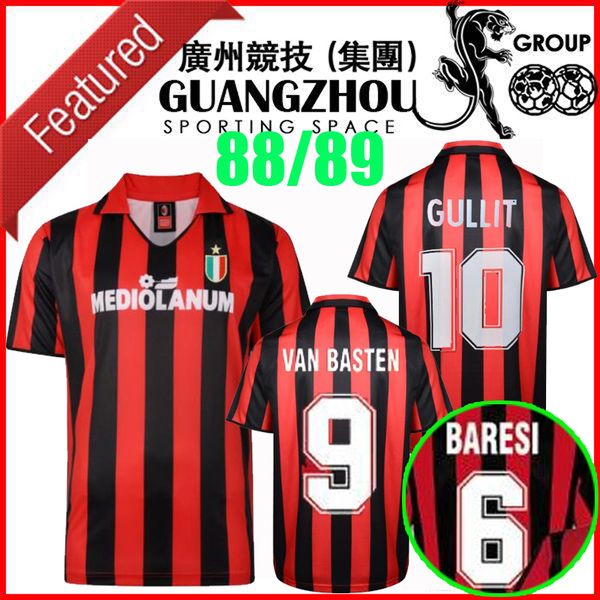 1988 1989 ac milan retro soccer jerseys 88 89 home maglie gullit van basten baresi maldini c. ancelotti classic vintage football shirts, Black
1988 1989 ac milan retro soccer jerseys 88 89 home maglie gullit van basten baresi maldini c. ancelotti classic vintage football shirts, Black
