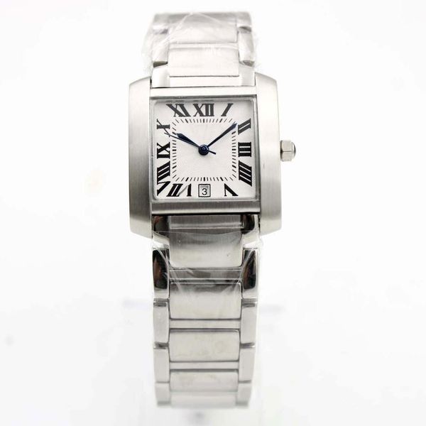 fashion high quailty quartz 26mm tank w5200028 date rome white dial silver stainless steel women watches casual dress couple, Slivery;brown
fashion high quailty quartz 26mm tank w5200028 date rome white dial silver stainless steel women watches casual dress couple, Slivery;brown