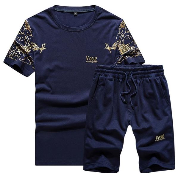 spring and summer running sports suit short-sleeved dragon print atmospheric comfortable five-point pants sports breathable two-piece men, Gray
spring and summer running sports suit short-sleeved dragon print atmospheric comfortable five-point pants sports breathable two-piece men, Gray