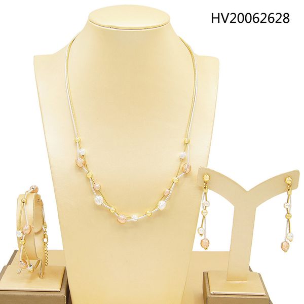 yulaili dubai gold jewelry sets african beads necklace earrings bracelet for women wedding bridal accessories, Black
yulaili dubai gold jewelry sets african beads necklace earrings bracelet for women wedding bridal accessories, Black
