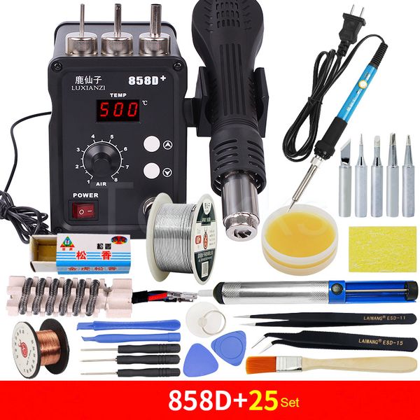 858d+ air gun soldering station set 700w 220v bga rework smd smt welding repair tool heat gun led digital solder
858d+ air gun soldering station set 700w 220v bga rework smd smt welding repair tool heat gun led digital solder