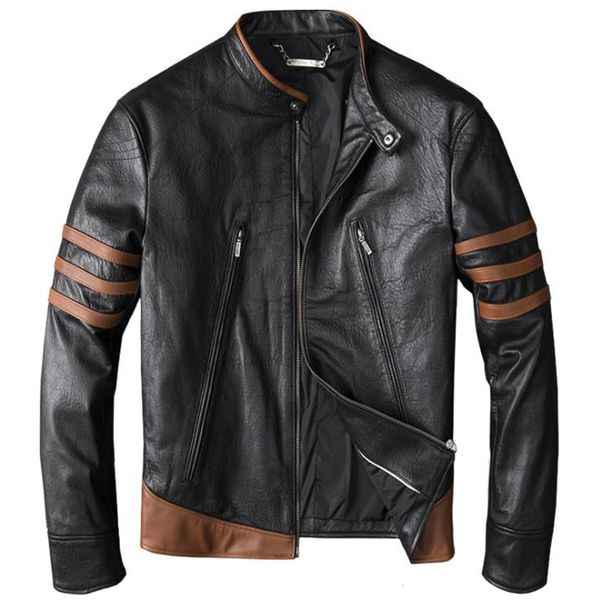 wolverine series streetwear mens sheepskin real leather jacket and coats motorcycle genuine leather jackets male clothing a768, Black
wolverine series streetwear mens sheepskin real leather jacket and coats motorcycle genuine leather jackets male clothing a768, Black