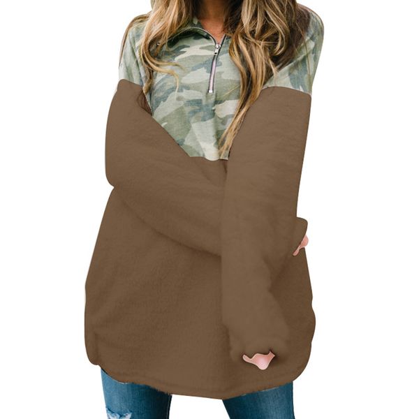 fashion women turtleneck sweatshirt camouflage print fleece long sleeves pullovers harajuku hoodies casual jumper streetwear top, Black
fashion women turtleneck sweatshirt camouflage print fleece long sleeves pullovers harajuku hoodies casual jumper streetwear top, Black