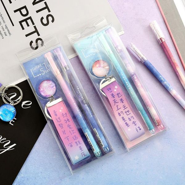 2 pcs/pack kawaii 0.5mm dream starry sky space gel pens set signature pen stationery gift school office supply
2 pcs/pack kawaii 0.5mm dream starry sky space gel pens set signature pen stationery gift school office supply