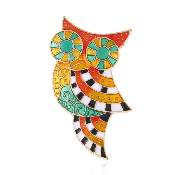 new owl brooch, Gray