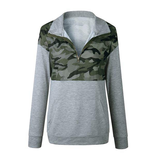 women's hoodies & sweatshirts women camouflage sweatshirt zipper v-neck pullovers female long sleeve blouse shirts femme ws9765v, Black
women's hoodies & sweatshirts women camouflage sweatshirt zipper v-neck pullovers female long sleeve blouse shirts femme ws9765v, Black