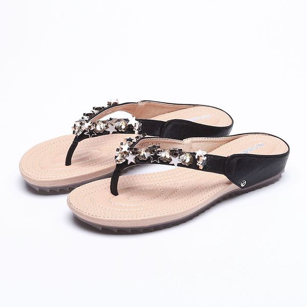 female cool summer new fashion beach shoes han edition joker five-pointed star wears outside, Black
female cool summer new fashion beach shoes han edition joker five-pointed star wears outside, Black
