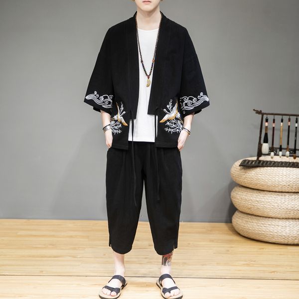 improved hanfu male summer linen suit men's ancient embroidery chinese men's clothing thin cloak tang suit jacket, Gray
improved hanfu male summer linen suit men's ancient embroidery chinese men's clothing thin cloak tang suit jacket, Gray