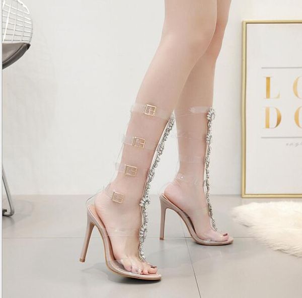 2019 summer new rhinestone sandals women's fine heels high-heeled europe and foreign trade 40-42 large size women's shoes, Black
2019 summer new rhinestone sandals women's fine heels high-heeled europe and foreign trade 40-42 large size women's shoes, Black