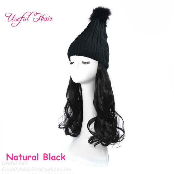 fashion hair hats synthetic wigs adjustable wool caps for girl sknit wool hat hair all-in-one hat cap winter animal hair bonnet de designer, Black
fashion hair hats synthetic wigs adjustable wool caps for girl sknit wool hat hair all-in-one hat cap winter animal hair bonnet de designer, Black