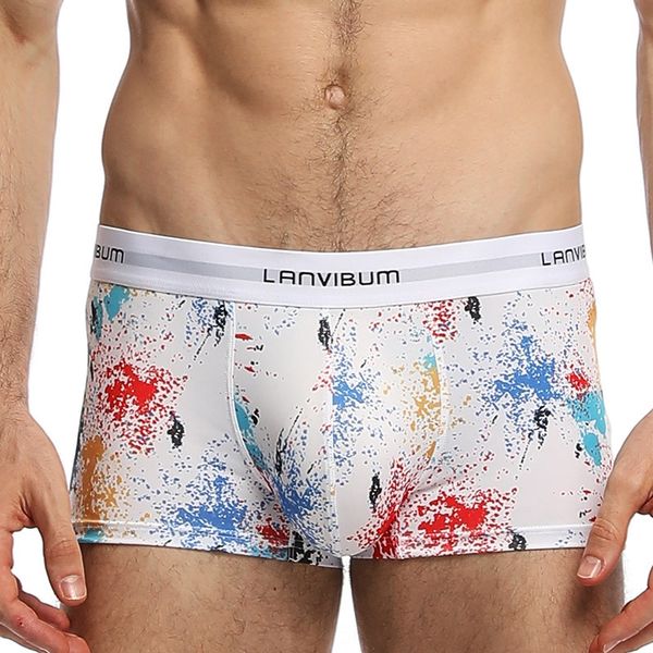 lanvibum men's nylon ice silk ultra-thin underwear low waist printed boxer pants comfortable large size underwear, Black;white
lanvibum men's nylon ice silk ultra-thin underwear low waist printed boxer pants comfortable large size underwear, Black;white
