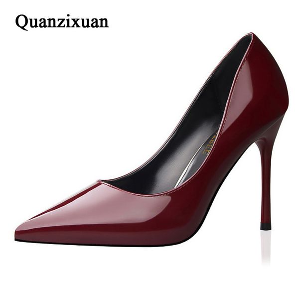 quanzixuan women pumps fashion high heels pointed toe gold silver shallow women shoes thin heel ladies high heels, Black
quanzixuan women pumps fashion high heels pointed toe gold silver shallow women shoes thin heel ladies high heels, Black