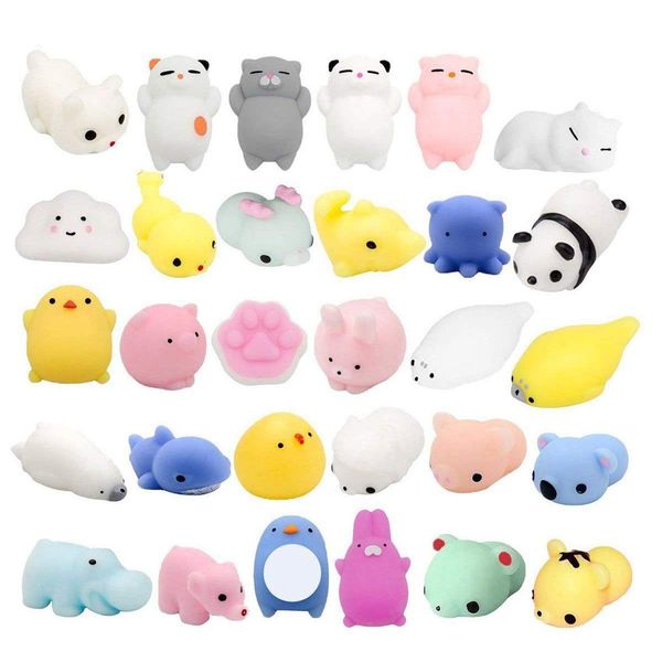 30pcs mini animal stress relief animal toys mochi squeeze toys mini seal bear cat tiger pig smile cloud squishies random color
30pcs mini animal stress relief animal toys mochi squeeze toys mini seal bear cat tiger pig smile cloud squishies random color