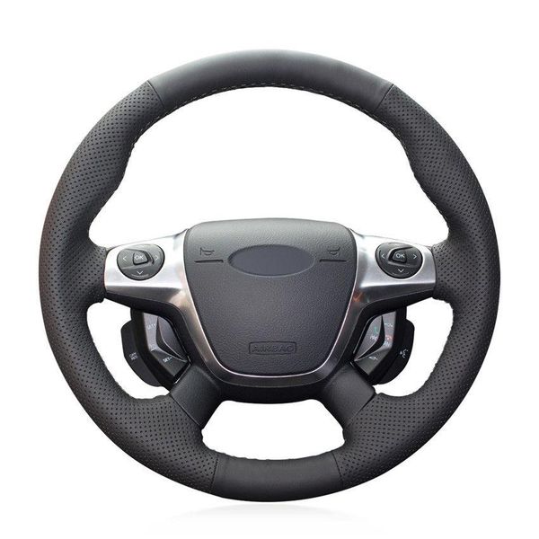for ford focus 3 2012-14 hand-sewn steering wheel cover black artificial leather
for ford focus 3 2012-14 hand-sewn steering wheel cover black artificial leather